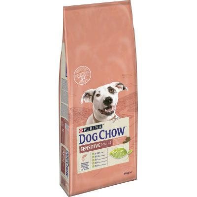 Сухий корм для собак Purina Dog Chow для дорослих, схильних до алергії собак з лососем 14 кг (7613034488244)