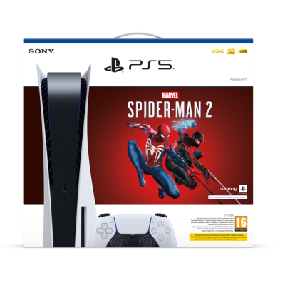 Ігрова консоль Sony PlayStation 5 Ultra HD Blu-ray 825GB+(Marvel's Spider-Man 2) (1000039695)