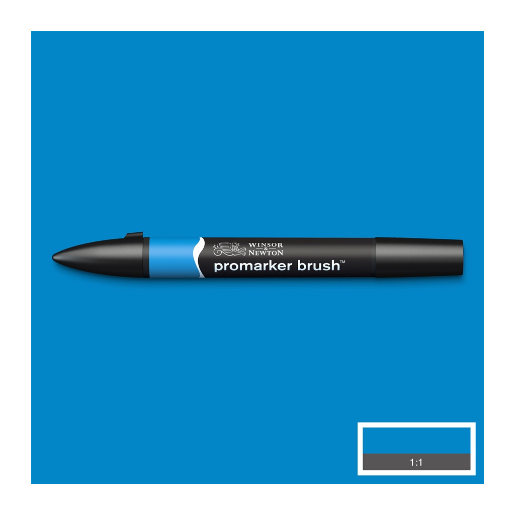 Маркер Winsor&Newton двосторонній Brushmarker, (B346) Азур (884955064948)