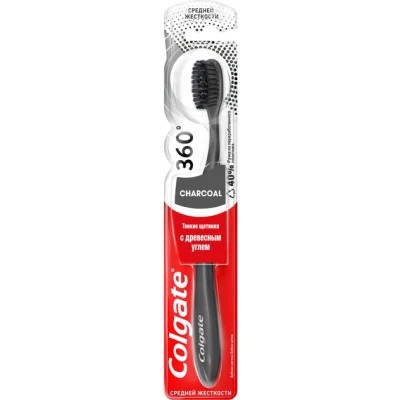 Зубна щітка Colgate 360 Деревне вугілля Салатова (2170000000046)