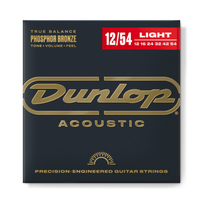 Струни для гітари Jim Dunlop Phosphor Bronze Acoustic Guitar Strings (12-54) (DAP1254)