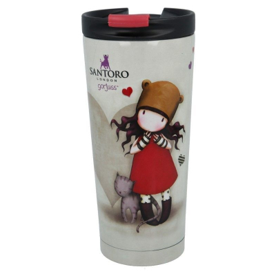 Термокружка Stor Santoro Gorjuss, Steel Coffee Tumbler 425 ml (Stor-00292)