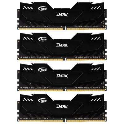 Модуль пам'яті для комп'ютера DDR4 16GB (4x4GB) 3000 MHz Dark Series Team (TDKED416G3000HC16AQC01)