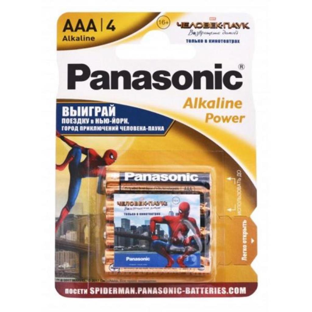 Батарейка Panasonic LR03 Alkaline Power Spider Man * 4 (LR03REB/4BPSSM)