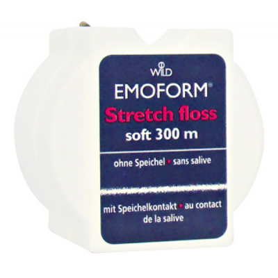 Зубна нитка Dr. Wild Emoform Stretch Floss 300 м (7611841138901)