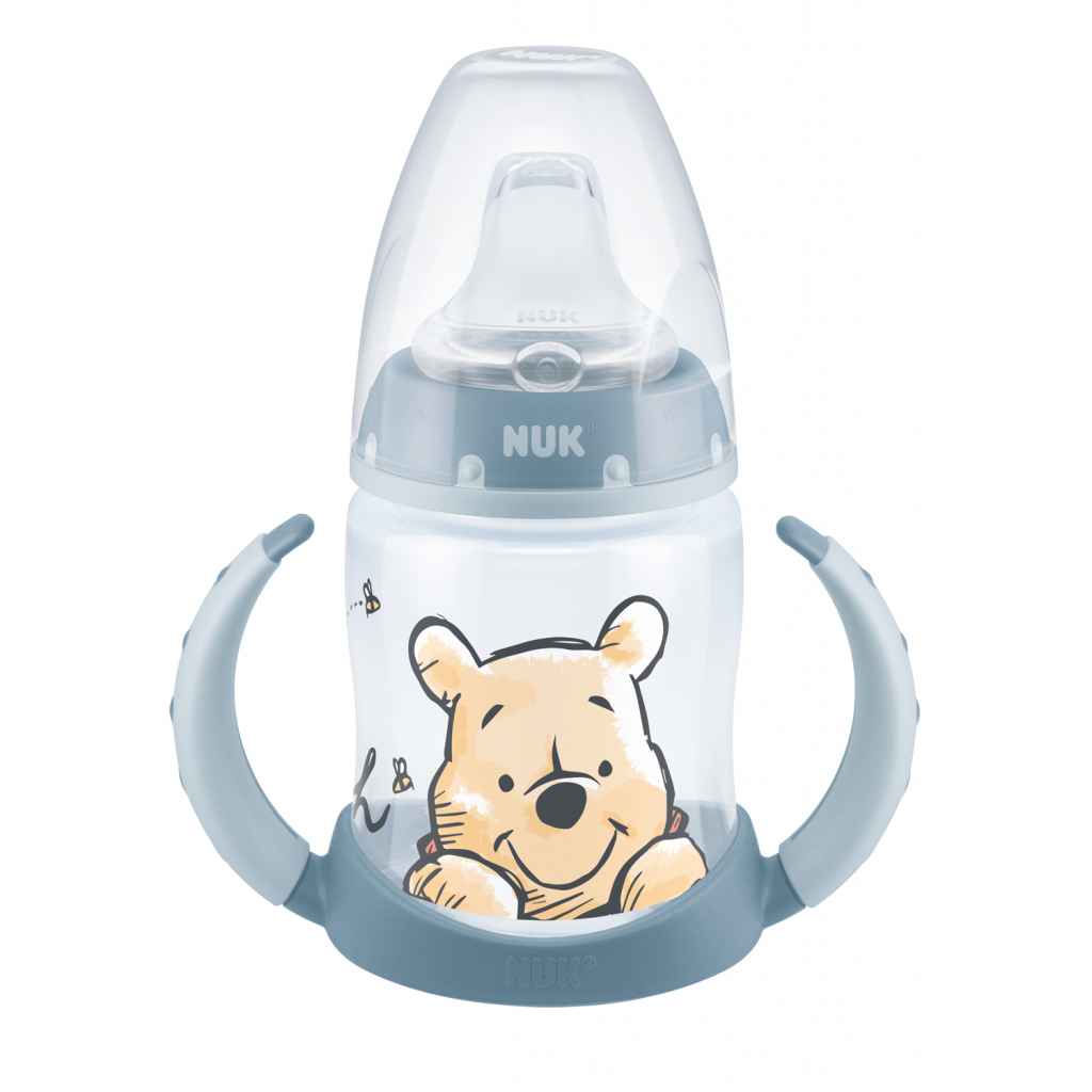 Пляшечка для годування Nuk Disney First Choice з ручками 150 мл Cиній (3954049)