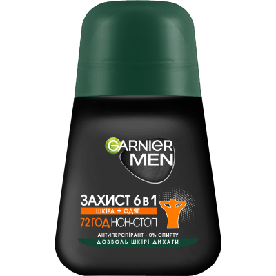 Антиперспірант Garnier Men Захист 6 роликовий 50 мл (3600542241847)