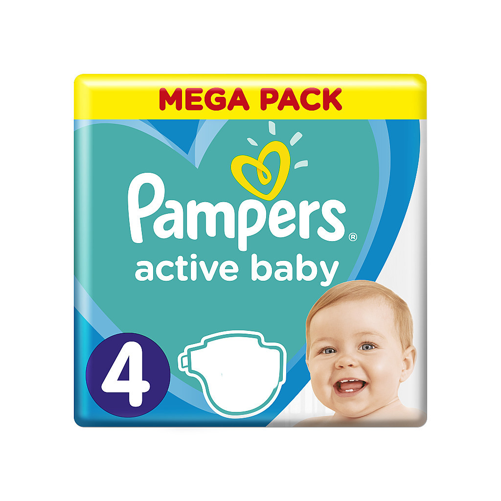 Підгузок Pampers Active Baby Junior Розмір 4 (9-14 кг) 50 шт (8006540032923)