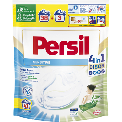 Капсули для прання Persil Discs Сенситив 41 шт. (9000101537734)