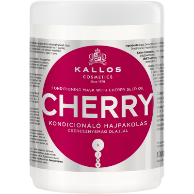 Маска для волосся Kallos Cosmetics Cherry з олією кісточок вишні 1000 мл (5998889511531)