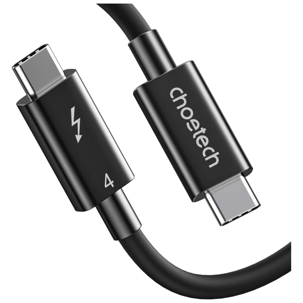 Дата кабель USB-C to USB-C 0.8m USB 4 100W 8K HDR Choetech (A3010)