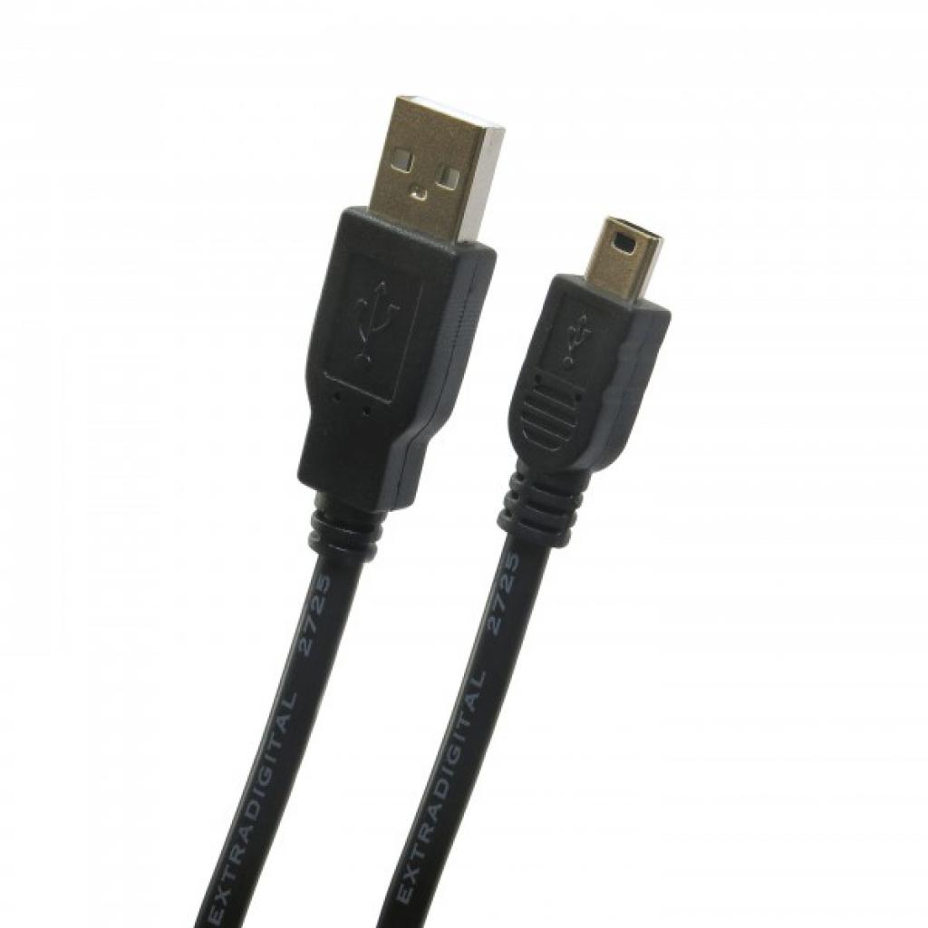 Дата кабель USB 2.0 AM to Mini 5P 1.5m Extradigital (KBU1628)