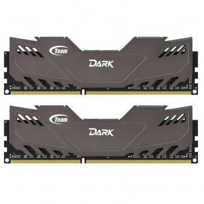 Модуль пам'яті для комп'ютера DDR3 8GB (2x4GB) 1866 MHz Dark Series Gray Team (TDGED38G1866HC11DC01)