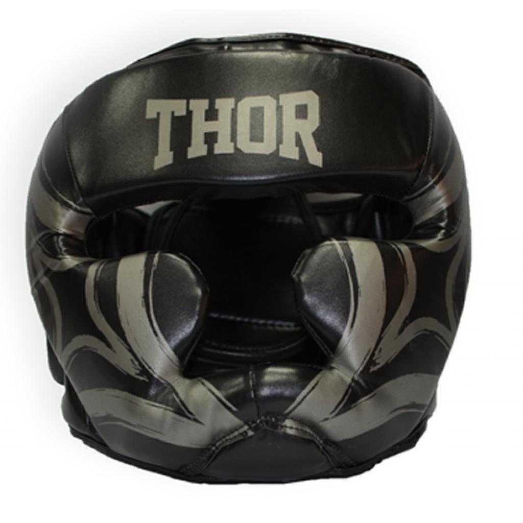 Боксерський шолом Thor 727 Cobra M Black (727 (PU) BLK M)