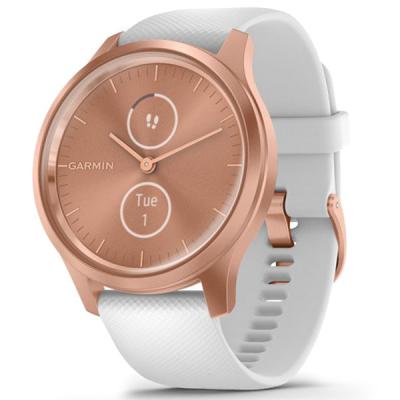 Смарт-годинник Garmin vivomove Style, S/E EU, Rose Gold, White, Silicone (010-02240-20)