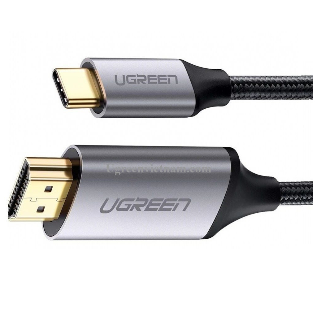 Перехідник Ugreen Type-C M to HDMI M 1.5m MM142 Alum. (Gray\Black) (50570)