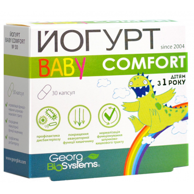 Вітамінно-мінеральний комплекс Георг Біосистеми Йогурт ВABY Comfort капс № 30 блистер