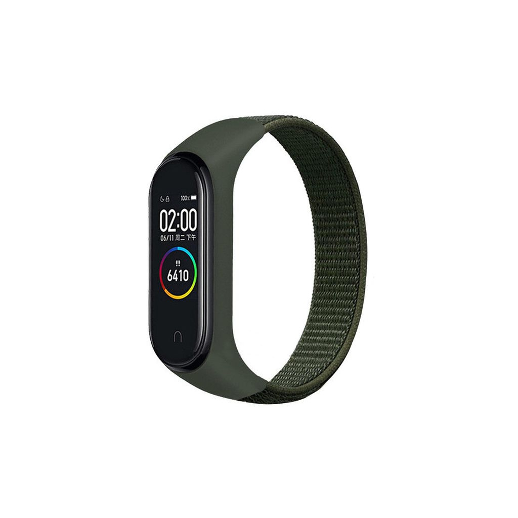 Ремінець до фітнес браслета BeCover Nylon Style для Xiaomi Mi Smart Band 5/6 Khaki (705424)