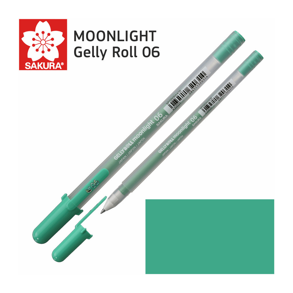 Ручка гелева Sakura MOONLIGHT Gelly Roll 06, Зелений трав'яний (084511320314)