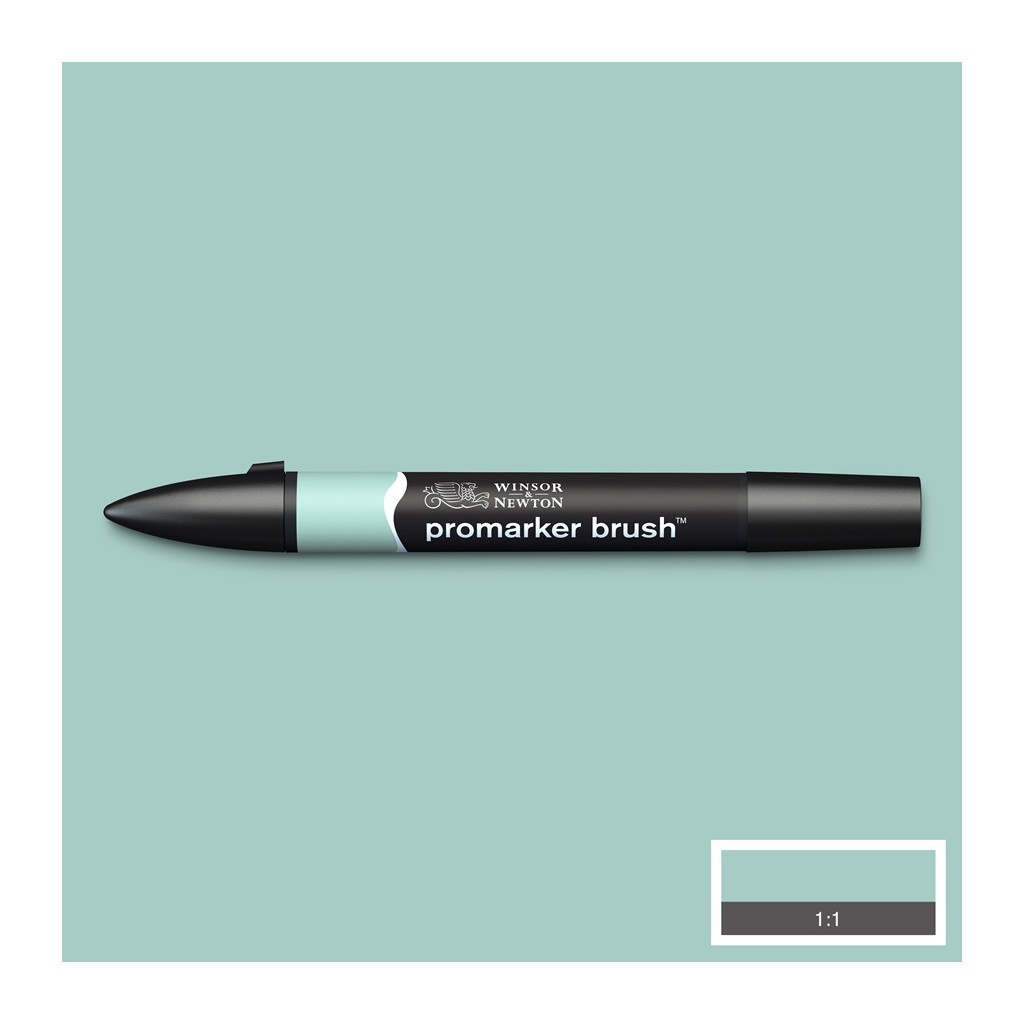 Маркер Winsor&Newton двосторонній Brushmarker, (C217) Блакитна галька (884955042878)