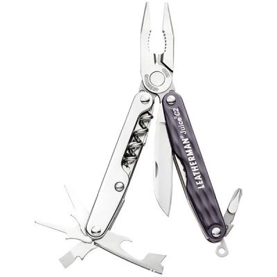 Мультитул Leatherman Juice C2- Granite Gray, кож.чехол, подар. коробка (831981)