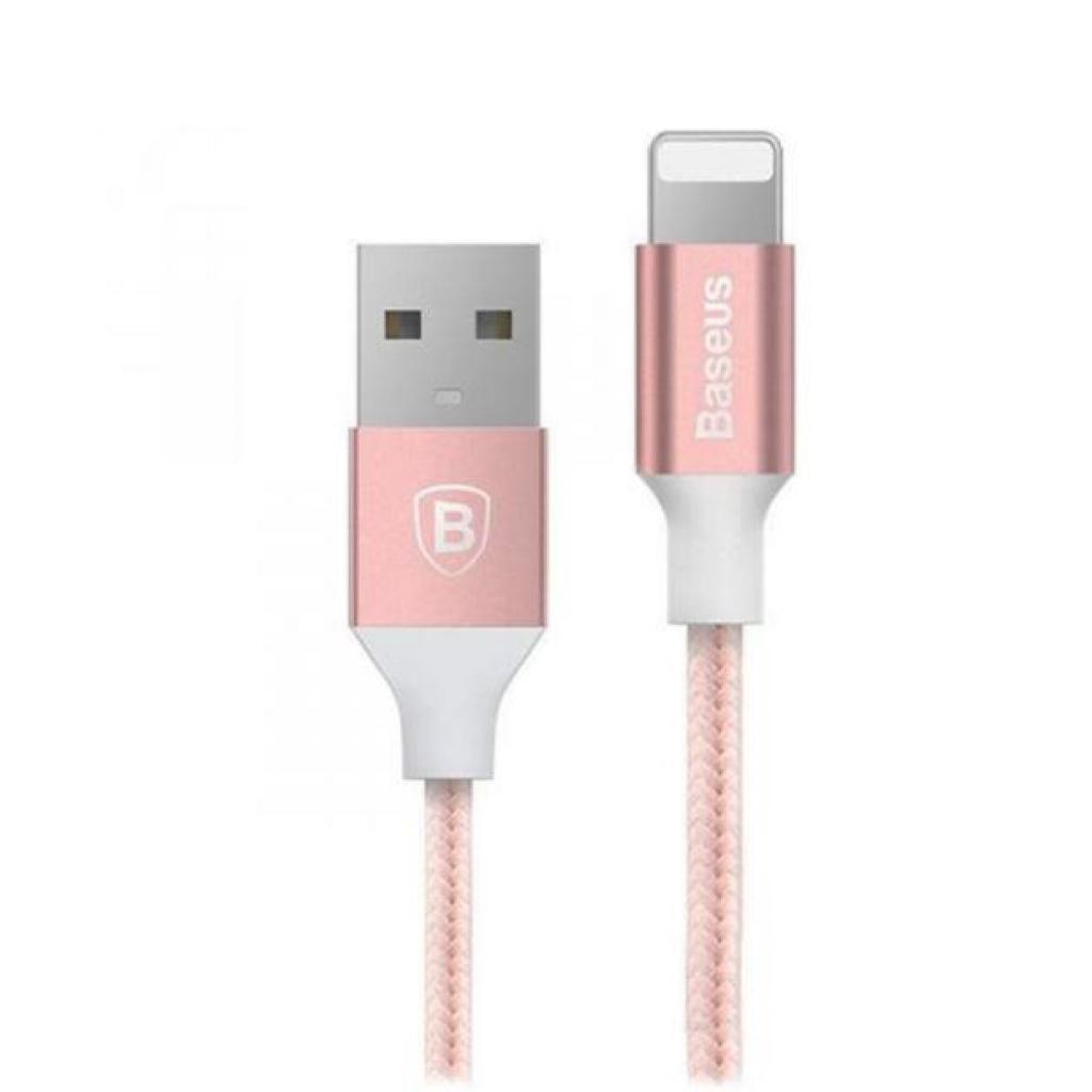 Дата кабель USB 2.0 AM to Lightning 1.0m 2A rose gold Baseus (CALYY-0R)