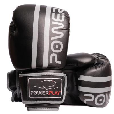 Боксерські рукавички PowerPlay 3010 14oz Black/Grey (PP_3010_14oz_Black/Grey)