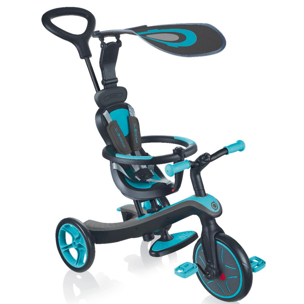 Дитячий велосипед Globber Explorer Trike 4в1 бірюзовий до 20 кг (632-105-2)