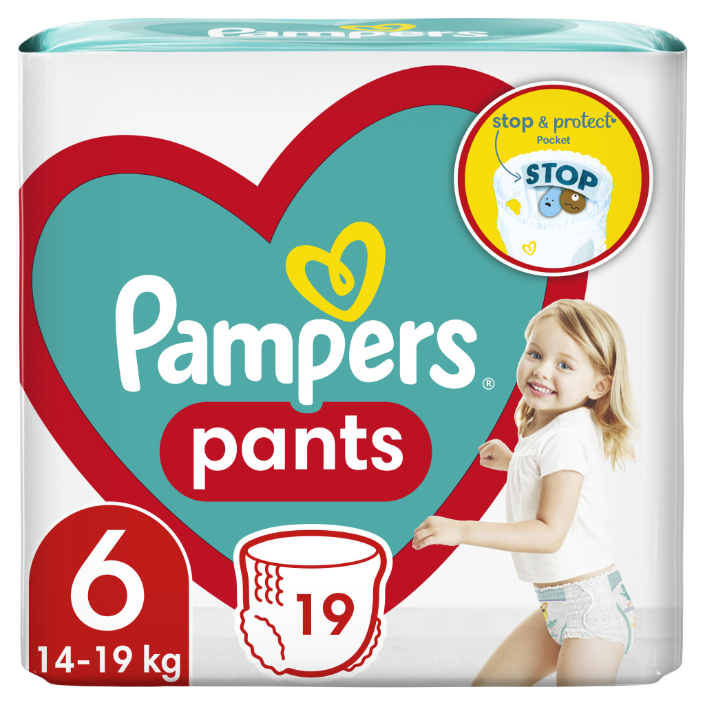 Підгузок Pampers трусики Pants Giant Розмір 6 (15+ кг) 19 шт (8006540067802)