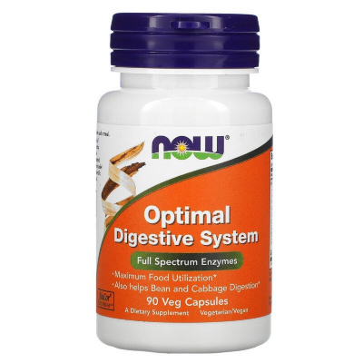 Вітамінно-мінеральний комплекс Now Foods Травні ферменти Optimal Digestive System, 90 Вегетаріанс (NOW-02958)