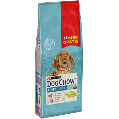 Сухий корм для собак Purina Dog Chow Puppy зі смаком ягняти 11+3 кг (7613035369207)