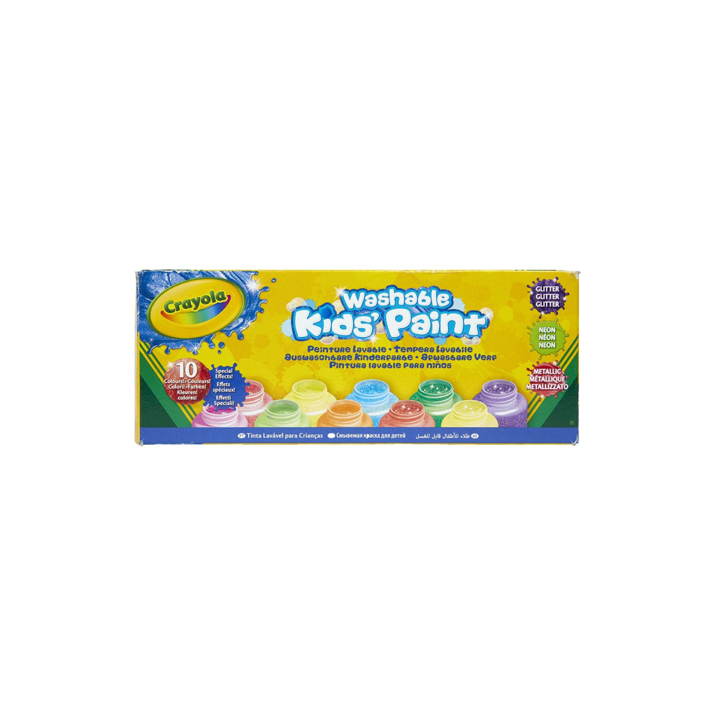 Фарби для малювання Crayola Special Effects у пляшках (washable), 10 шт (54-2395)