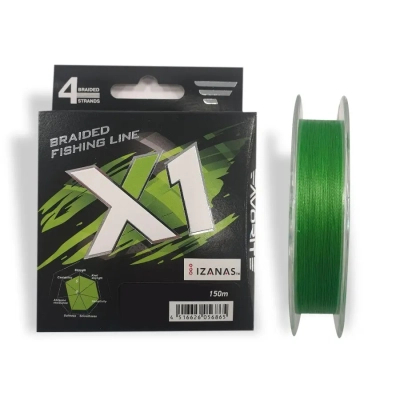 Шнур Favorite X1 PE 4x 150m 1.0/0.165mm 19lb/8.7kg Light Green (1693.11.30)