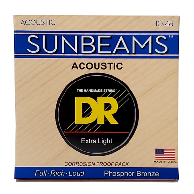 Струни для гітари DR Strings SUNBEAM Acoustic Phosphor Bronze - Extra Light (10-48) (RCA-10)