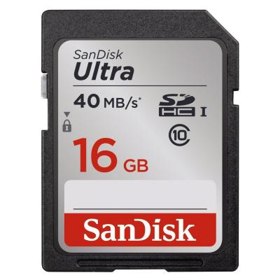 Карта пам'яті SanDisk 16Gb SDHC Class10 Ultra (SDSDUN-016G-G46)