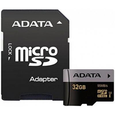 Карта пам'яті ADATA 32GB microSD class 10 UHS-I U3 V30 Premier Pro (AUSDH32GUI3V30S-RA1)