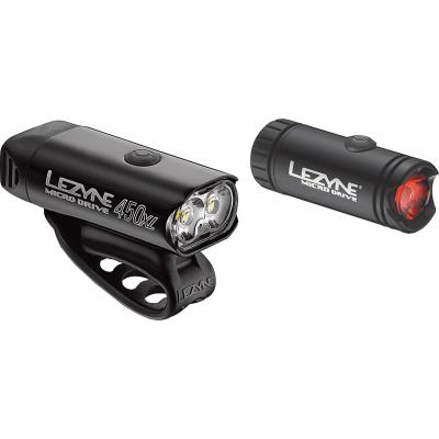 Комплект велофар Lezyne Micro 450XL/Micro Pair 450/30 Lm Black (4712805 986828)