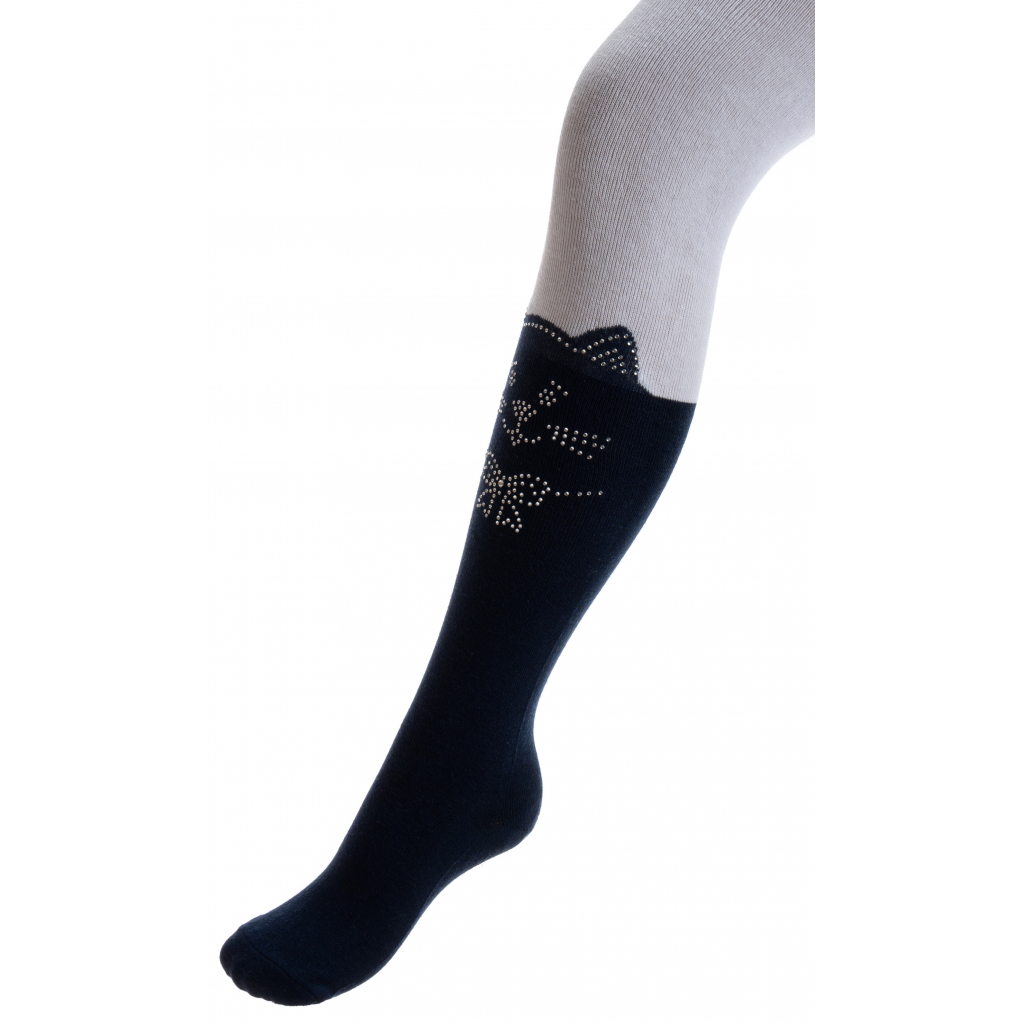 Колготки UCS Socks з котиками зі страз (M0C0302-2053-3G-whiteblue)