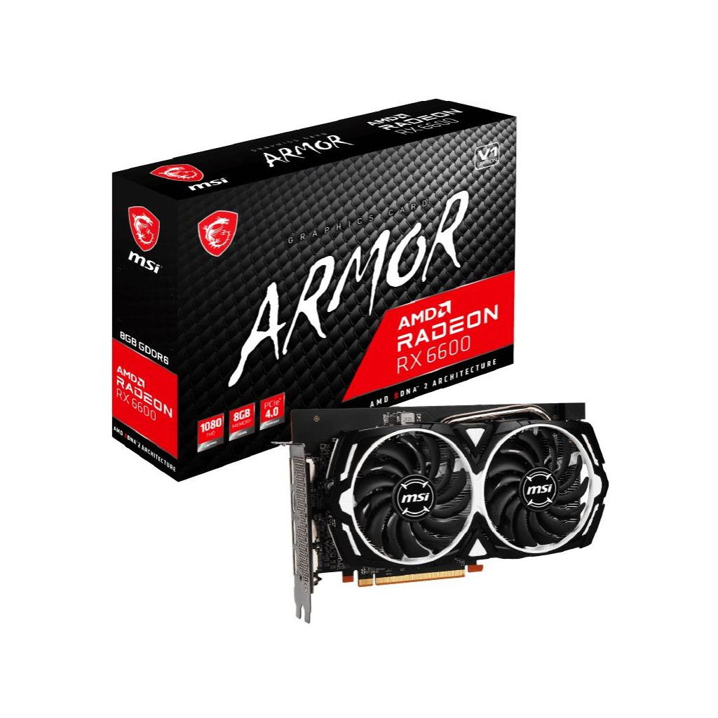 Відеокарта MSI Radeon RX 6600 8Gb ARMOR (RX 6600 ARMOR 8G)