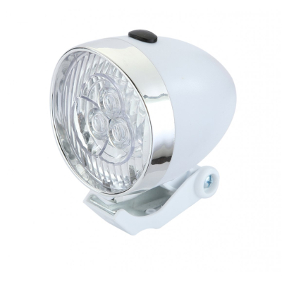 Передня велофара Good Bike RETRO STYLE 3 LED White (94315W-IS)