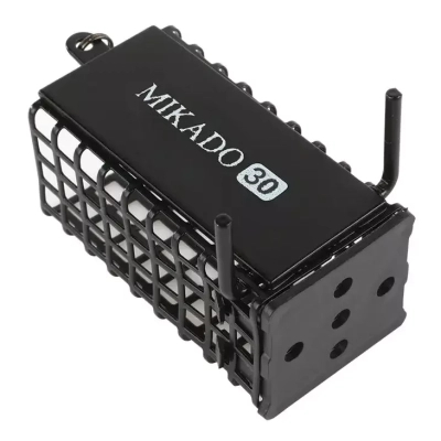 Годівниця Mikado Feeder Quadrate Grouser 25х30х44 мм 40 г Black (AMKZ-01-40-B)