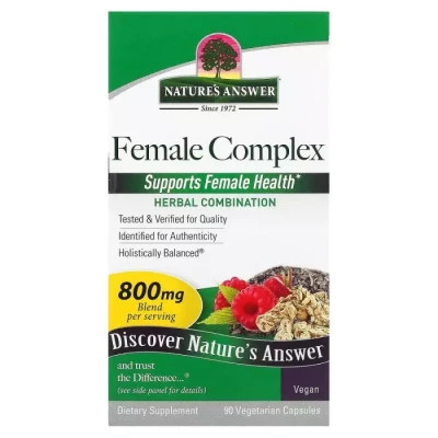 Трави Nature's Answer Женский травяной комплекс, 800 мг, Female Complex, Herbal Combination, 90 (NTA-16032)