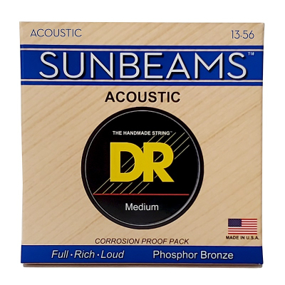 Струни для гітари DR Strings SUNBEAM Acoustic Phosphor Bronze - Medium (13-56) (RCA-13)