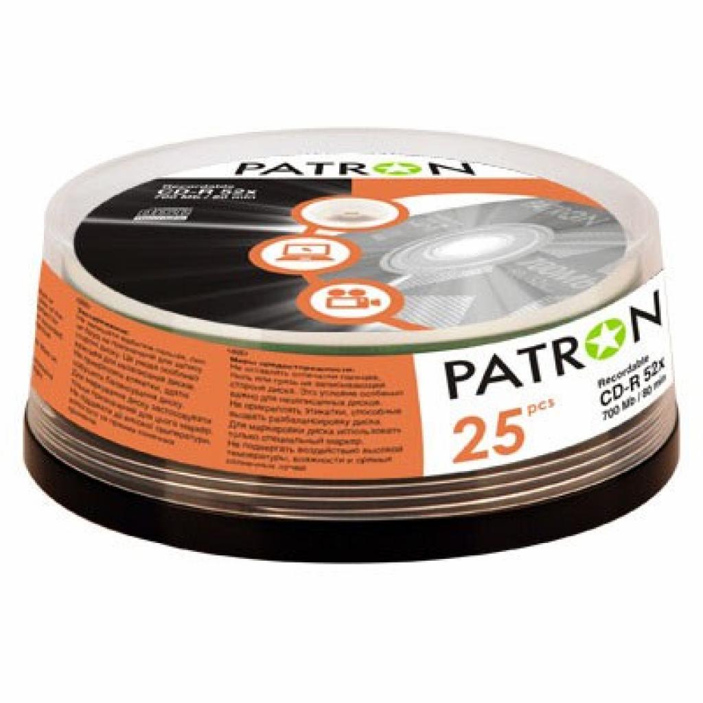 Диск CD Patron 700Mb 52x Cake box 25шт (INS-C005)