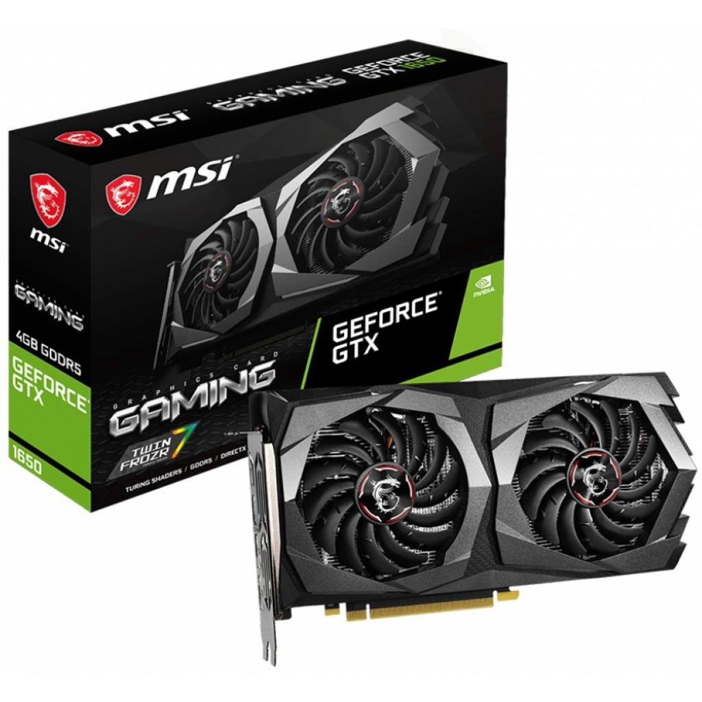 Відеокарта MSI GeForce GTX1650 4096Mb GAMING (GTX 1650 GAMING 4G)