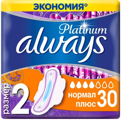 Гігієнічні прокладки Always Platinum Normal Plus Quatro 30шт (8001841208282)