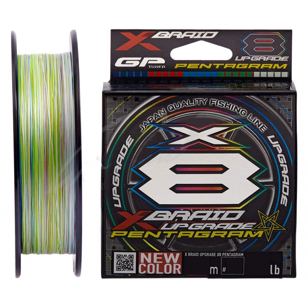 Шнур YGK X-Braid Upgrade X8 Pentagram 200m 0.8/0.148mm 16Lb/7.3kg (5545.03.83)