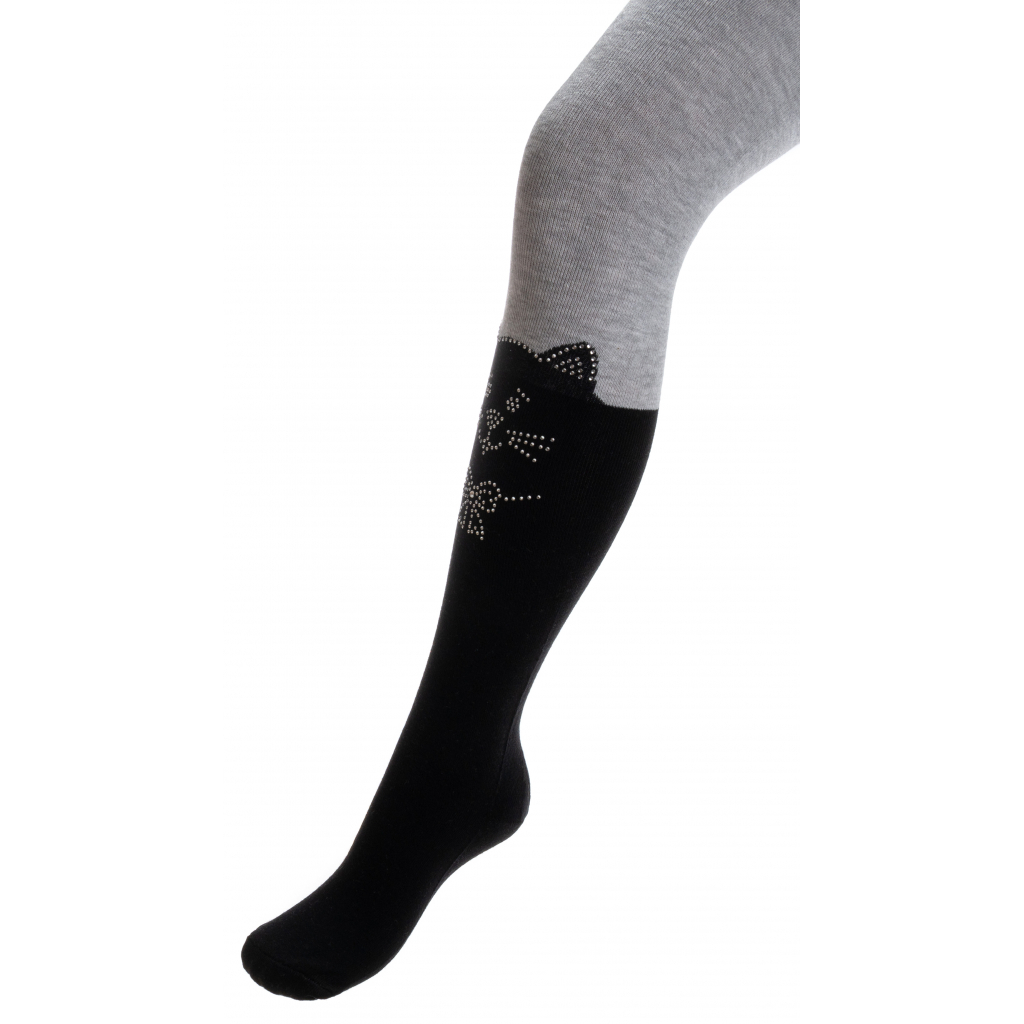 Колготки UCS Socks з котиками зі страз (M0C0302-2053-7G-grayblack)