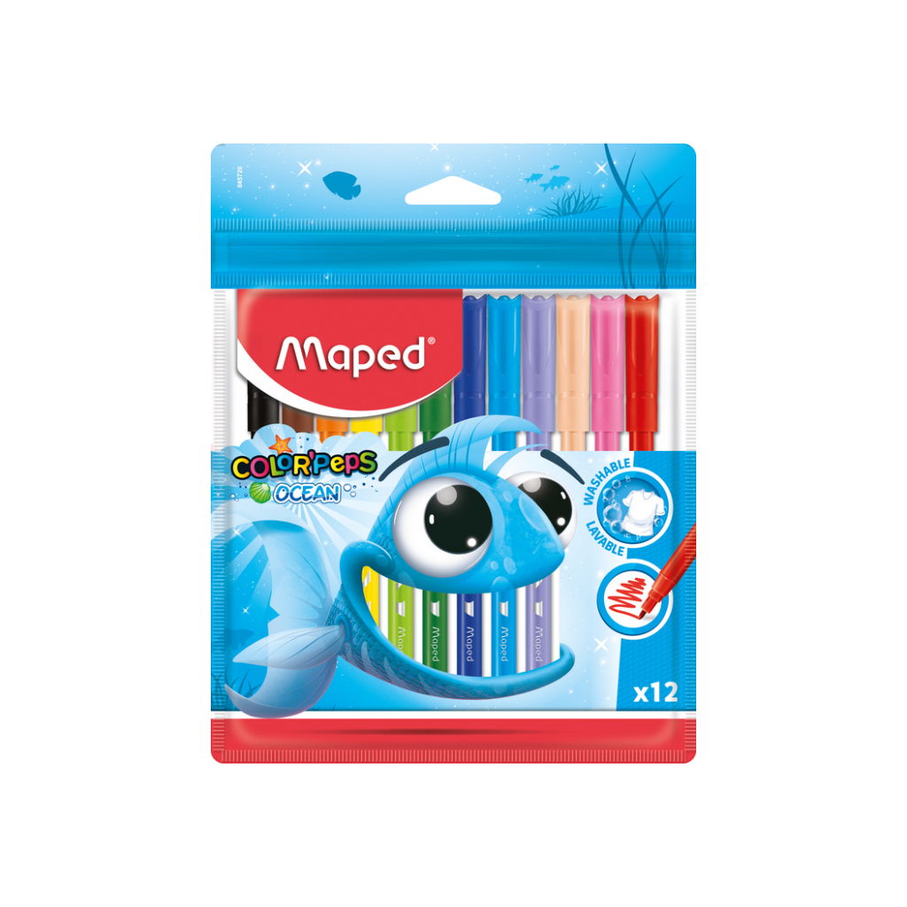 Фломастери Maped Color Peps Ocean 12 кольорів (MP.845720)