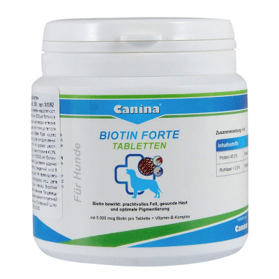 Вітаміни для собак Canina Biotin Forte Інтенсивний курс для шерсті 30 таблеток (4027565101092)